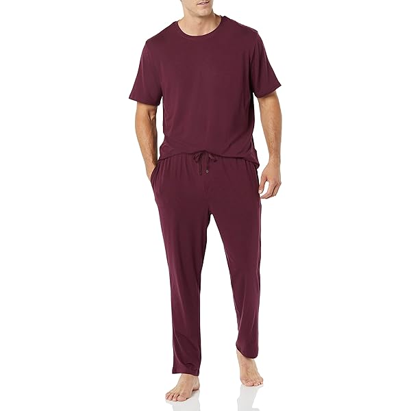 Tommy Bahama Long Sleeve Notch Crop PJ Merlot Palm LG at Amazon